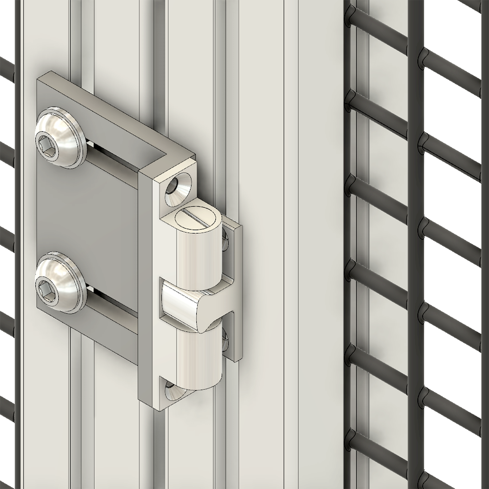 52-122-3 MODULAR SOLUTIONS BRACKET<BR>30 SERIES BALL LATCH 70MM BRACKET W/HARDWARE